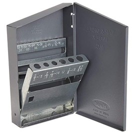 Huot 12600 Tap and Drill Bit Index for NC Tap Sizes #6-32 to 1/2"-13 and Drill Bit Sizes #36 to 27/64"