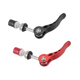 A ABSOPRO 2pcs 6mm Aluminium Alloy Bicycle Seat Post Quick Release Pin Seatpost Skewer Bolt Red Black Item Replacement