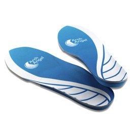 Arch Angel Orthotic Insoles, Flat Feet Support, Designed and Contoured to Provide The Best Comfort and Arch Support for Flat feet with Fallen Arches. (Large (9-11))