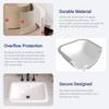 Bathroom Vessel Sink 20" x 15" Semi Recessed Sink White