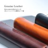 Lurverri Pencil Case, Compact, Genuine Leather, Italian Oil Leather, YKK