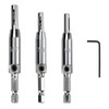 3 Pcs Upgrade Hinge Drill Bit Set Bring 1 Wrench,