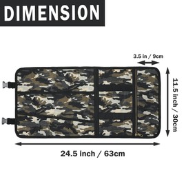 Tool Roll Bag Organizer, Heavy Duty 16OZ Waxed Canvas Roll Up Tool Pouch - 12 Slots + Elastic Band + 1 Zipper Pocket - Camouflage, Multi-Purpose Tool Storage Roll for Builder Engineer Craftsman