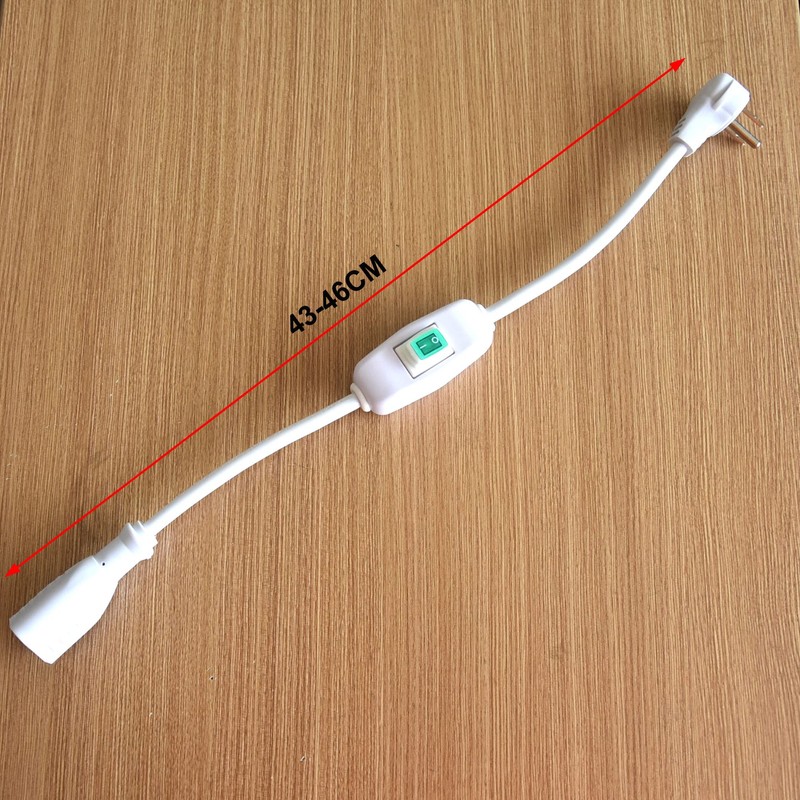 White Angled Plug Heavy Duty On/Off Switch Extension Cord，16-AWG Household