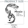 CREATCABIN Music Wall Decals Musical Note Wall Stickers Vinyl Music