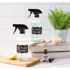 DII Chalkboard Label Refillable Glass Spray Bottle Set, 16 oz,
