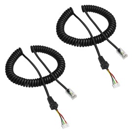 Kokorasa MH-48 MH-48A6J Microphone Mic Cable Cord Wire MH-42B6J MH-36B6J for YEASU FT-7800 FT-8800 FT-8900 FT-8900R FT-100 FT-90 FT-1500 FT-1900 FT-2600 FT-2800 FT-100D Radi Handheld Microphone (1)