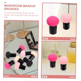 Baluue 6pcs Mushroom Makeup Powder Puff Fluffy Blending Sponges for Foundation and Eyeshadow Gentle Skin Easy to Clean for Daily Use Includes Each