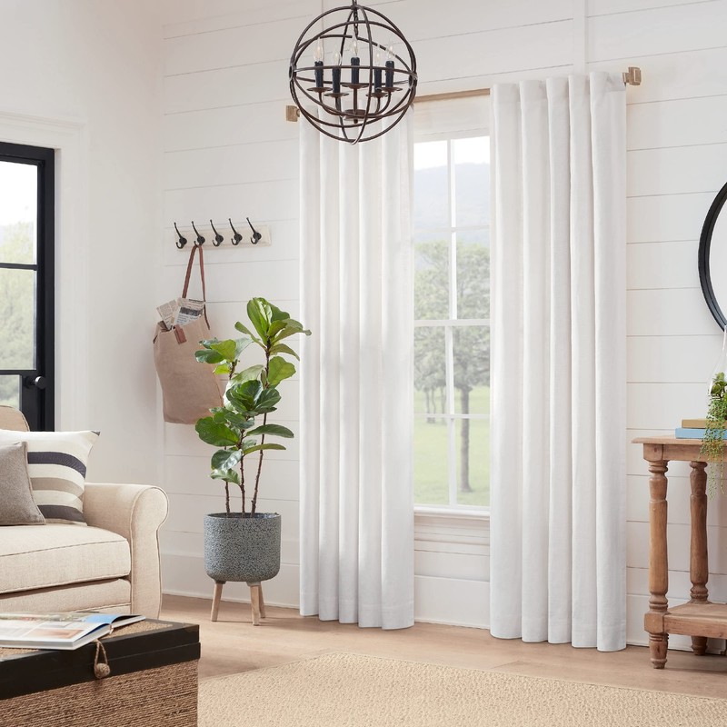MODE Farmhouse Collection 1 1/8" Diameter Curtain Rod Set with