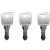 (3) SB0 - SB9 Replacement Keys for Sentry Safe Fire