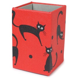 Pearl Glasses Stand Red Cat Large