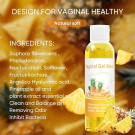 MENOMINO Feminine Wash & Yoni Soap Bar & Yoni Oil for Women pH Balance, Pineapple Yoni Wa