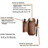 JJNUSA Multitool Leather Folding Pocket Leather Knife Sheath for 4"