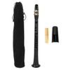 Portable Pocket Saxophone Practice Sax with Reed Bag Woodwind Instrument