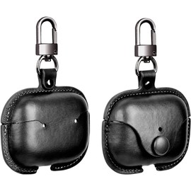 AIYYXX Airpods Pro Case, 2nd Generation Airpods Pro 2 Case, Leather Unisex Italian Leather Air Pods Pro Protective Case, Premium Genuine Leather, PU Leather, Full Protection, No Hidden Front LED Light, Supports Wireless Charging, Shock Absorbing Protecti