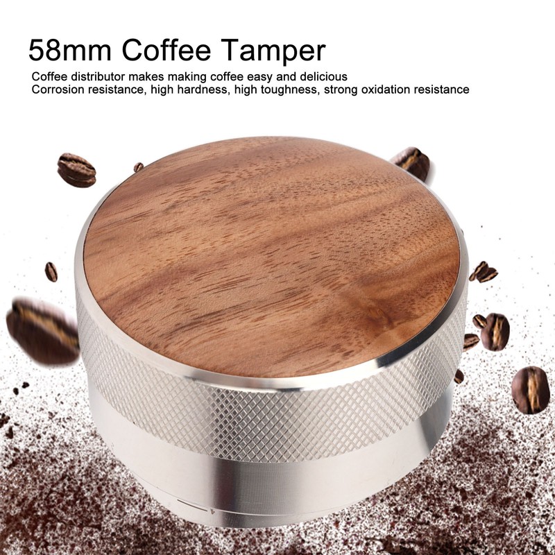 Stainless Steel 58mm Coffee Distributor and Tamper Coffee Distribution Tool