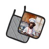 Caroline's Treasures Chocolate Labrador Retriever The Chef Pair of Pot