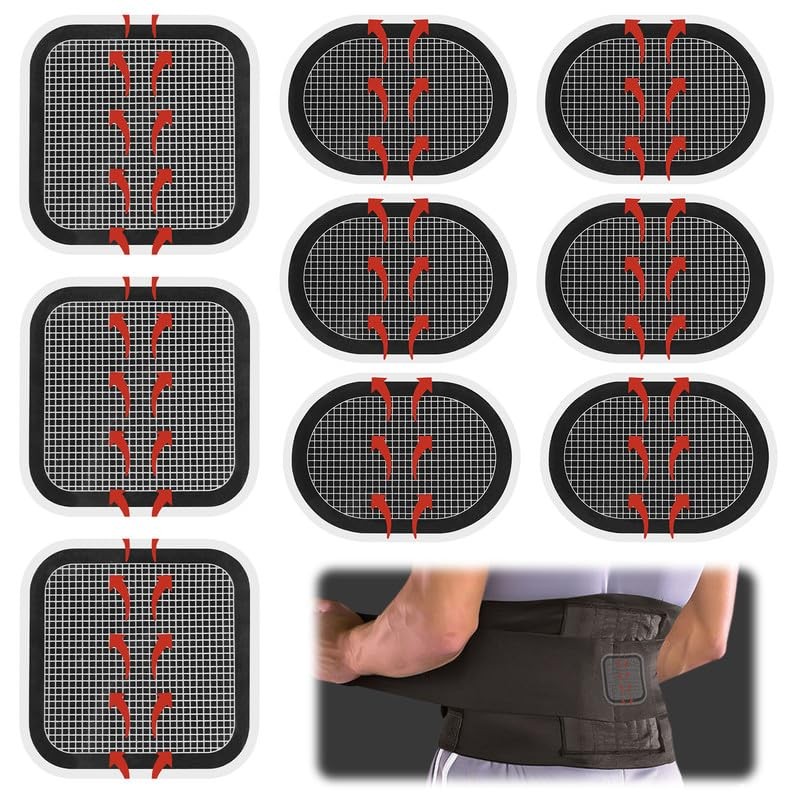 flintronic Replacement Gel Pads, 9 Pieces Replacement Electrodes Gel Pads