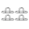 4Pcs Staple Ring Hook Stainless Steel Rugged 800LB High Strength