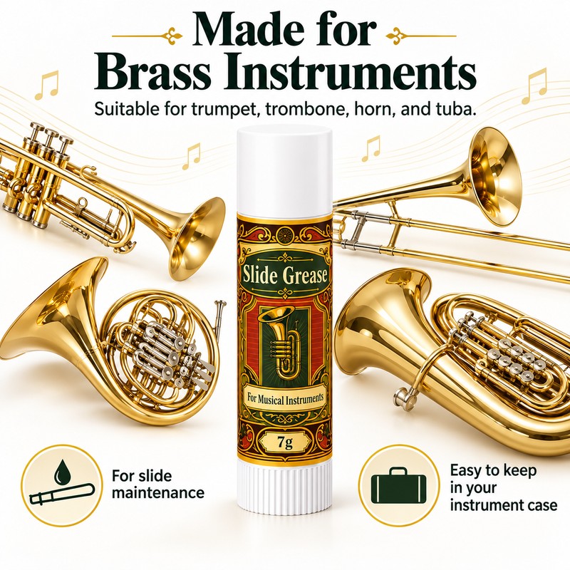 7g Slide Grease for Brass Instrument Maintenance – Lubricant for