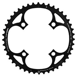 Spécialités TA Unisex's Chinook 104/64pcd 4 Arm 10/11 Speed Chainring, Black, 24T Inner