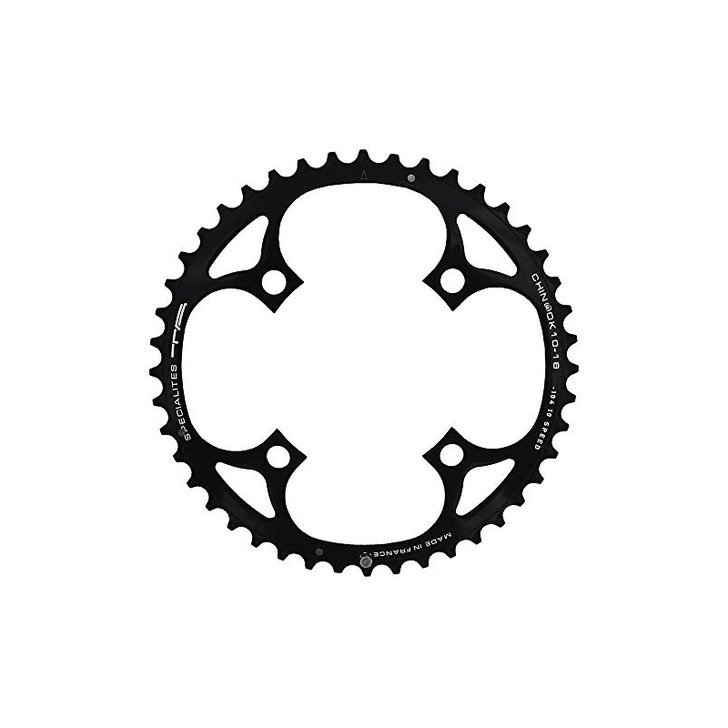 Spécialités TA Unisex's Chinook 104/64pcd 4 Arm 10/11 Speed Chainring,