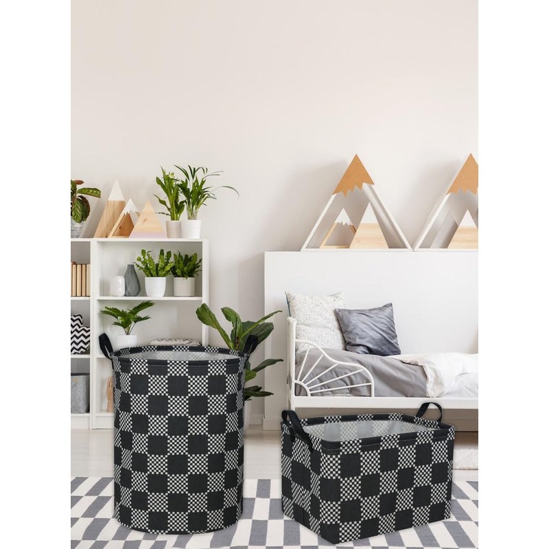 Essme Rectangular Boys Basket,Kids Storage Basket with Handles for Room