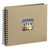 Hama Fine Art Spiral Taupe 28x24 50 Black Pages 113681,