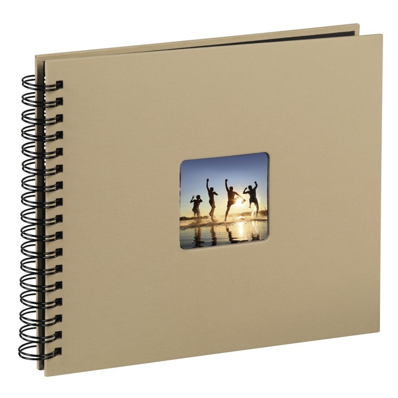 Hama Fine Art Spiral Taupe 28x24 50 Black Pages 113681,