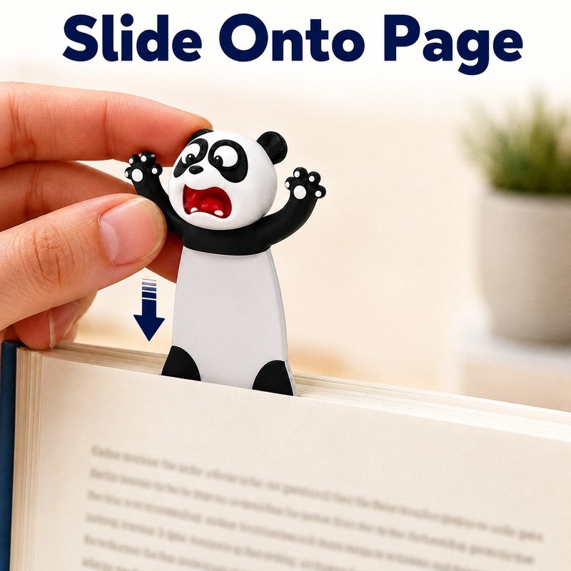 Cute Animal PVC Bookmark for Reading - Funny 3D Page