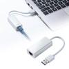 Sanwa Supply USB-C VLAN1WN USB 3.2 to LAN Adapter (White)