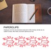 100Pcs Kids Paper Clips Crab Style Metal Exquisite Color Wide