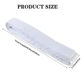 Taekwondo Belt Judo, Kids Adult220cm White Belt, Compliant, Lightweight and Durable,Suitable for martial arts training competitions