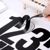Number Stickers Large Waterproof Sticker Number Sticker Large Black White