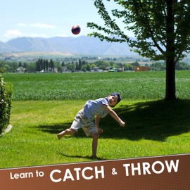 LMC Products Foam Football - 7" Easy Grip Small Footballs for Kids - Youth Size Quality Soft Foam Toddler Ball (Brown)