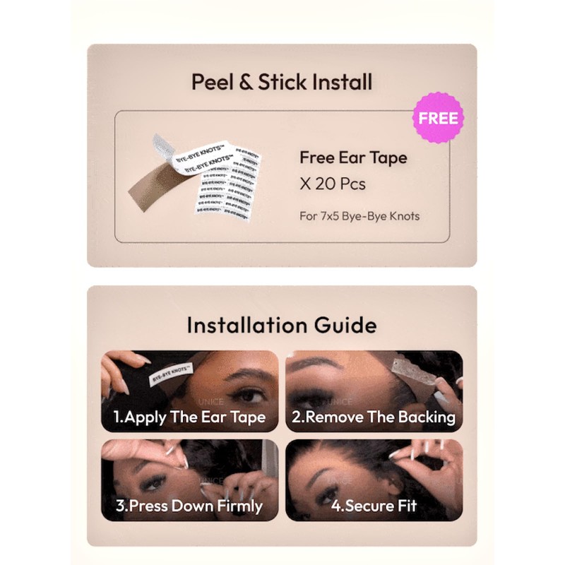 UNICE Yaki Straight Human Hair Drawstring Wig with Side Bangs