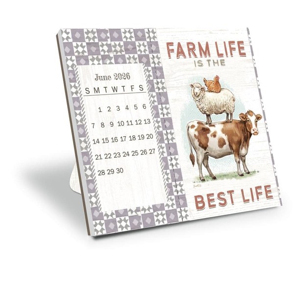 Lang Companies, Farmhouse Postcard 2026 Desk Calendar, 6'' X 7'',