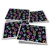 Vinyl Rectangle Stickers (Set of 4) 10cm - Gamer Buttons