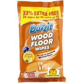 DUZZIT WOOD FLOOR WIPES EXTRA LARGE WIPES PACK OF 4 (4)