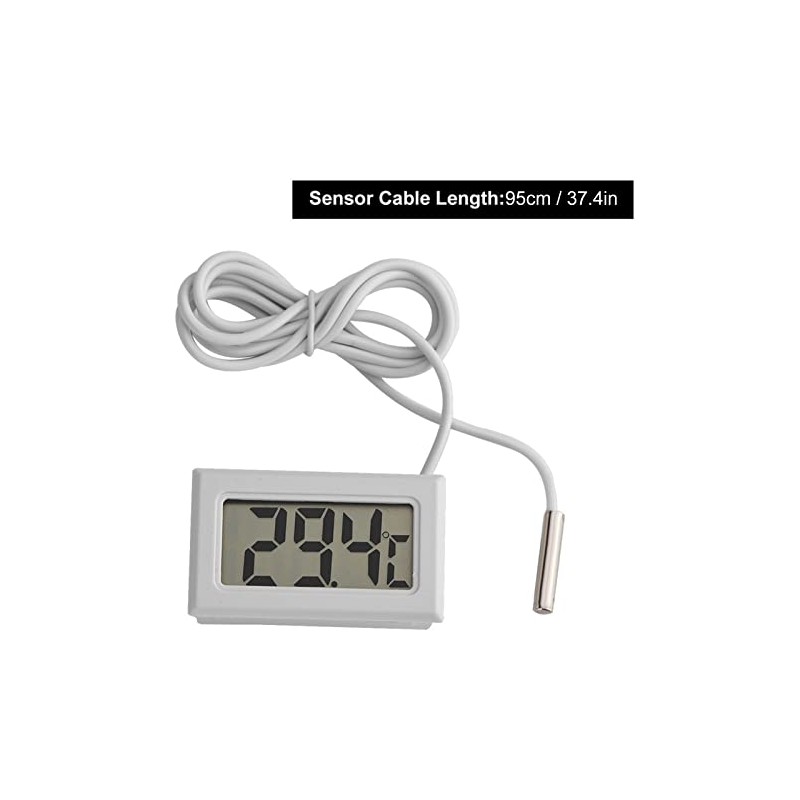 Zerone Termómetro Digital LCD para Congelador y Frigorífico, Multiusos, Alta