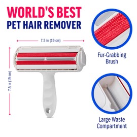 Reusable Pet Hair Remover Roller – Self-Cleaning Lint Brush for Dogs & Cats – Eco-Friendly Fur Remover for Furniture, Clothes, Bedding & Car