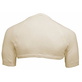 Wobera Shoulder Warmer with High Neck 70% Angora, beige