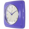 Infinity Instruments 9 Inch Square Clock - Retro Wall Clock