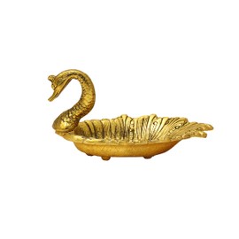 DreamKraft Gold Color Metal Duck Tray for Dryfruit/Decoration/Table Decor Home Decor