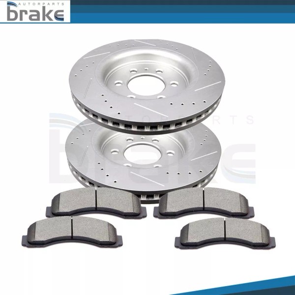 Bator Front 350mm Brake Rotors Ceramic Pads For F-150 Expedition