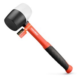 ValueMax Rubber Mallet 16 oz/ 450 g, Mallet Hammer with fibreglass Handle, Durable Solid Rubber Head for DIY, Camping and Flooring Installation
