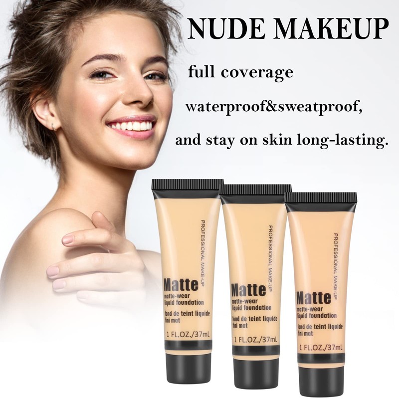 Boobeen Full Coverage Foundation - Concealer Liquid Foundation Matte Creamy