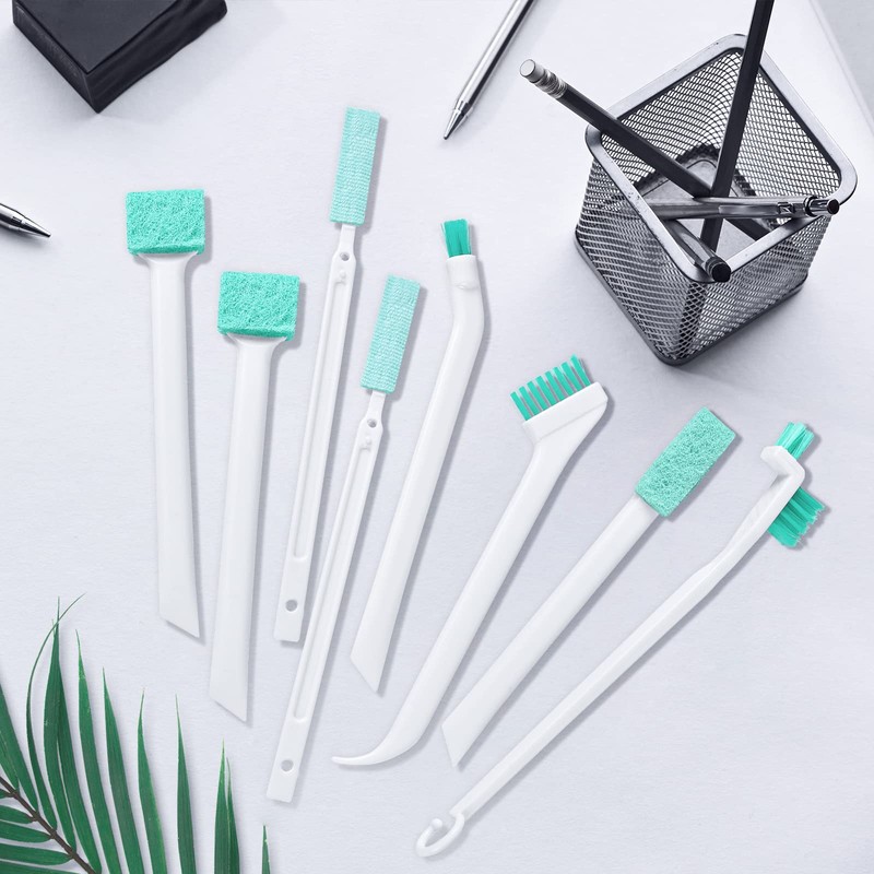 Lumkew Small Cleaning Brush Tight Spaces, 8pcs Crevice Cleaning Brushes