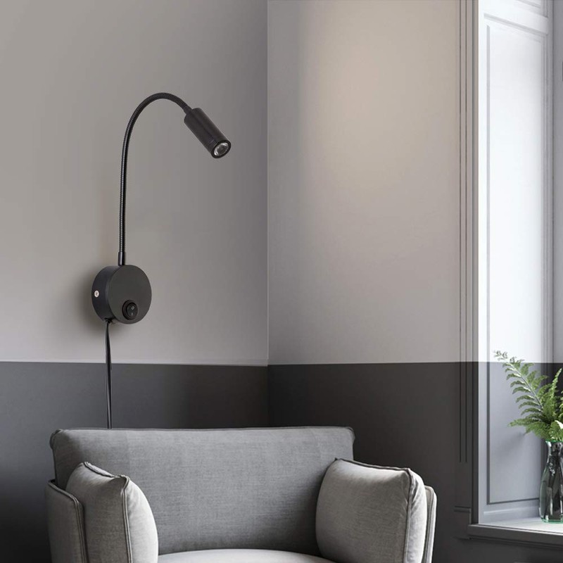 Agese Wall Mounted Reading Light Sconces Lamp LED 3W Warm