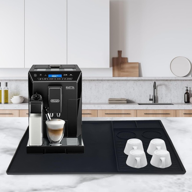 Coffee Machine Mat Sets Silicone Dish Drying Pad Kitchen Station